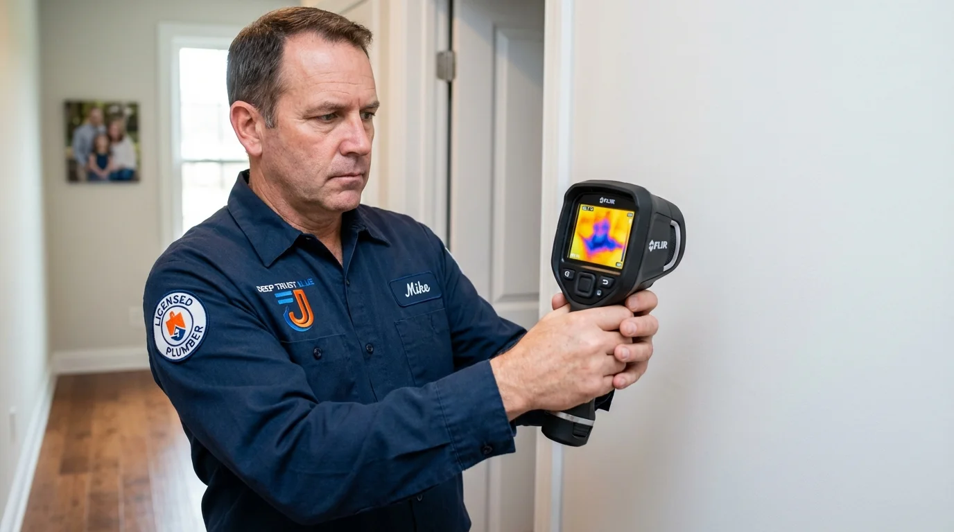 Thermal imaging leak detection by Johns Plumbing LLC in Belington